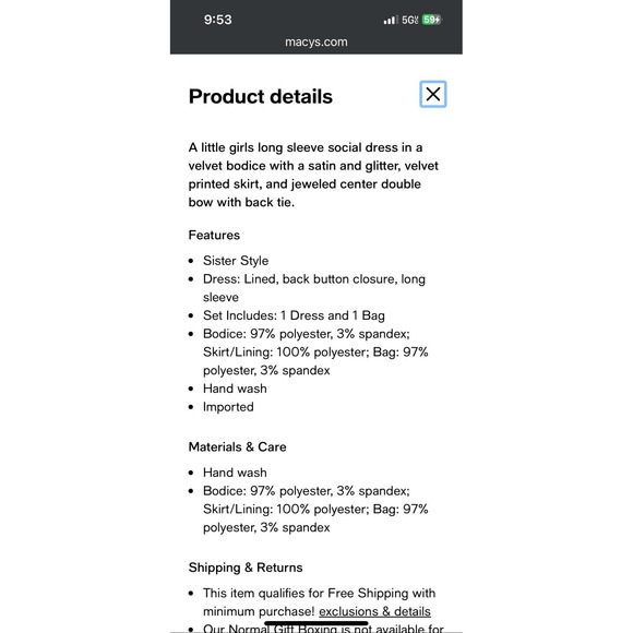 Rare Editions Girl Toddler's 18M Black Velvet Red Satin Social Dress Bow Accent - Picture 11 of 11